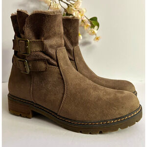 s.Oliver Women's Fleece Lined Ankle Boots in Brown EU37